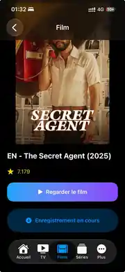 Vraie capture d’une fiche film ZyXStream