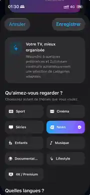 Vraie capture des préférences ZyXStream